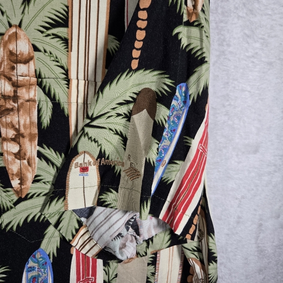 Reyn Spooner Hawaiian Shirt Mens Size XL Aloha Button Up Short Sleeve Surfboard - Picture 3 of 8